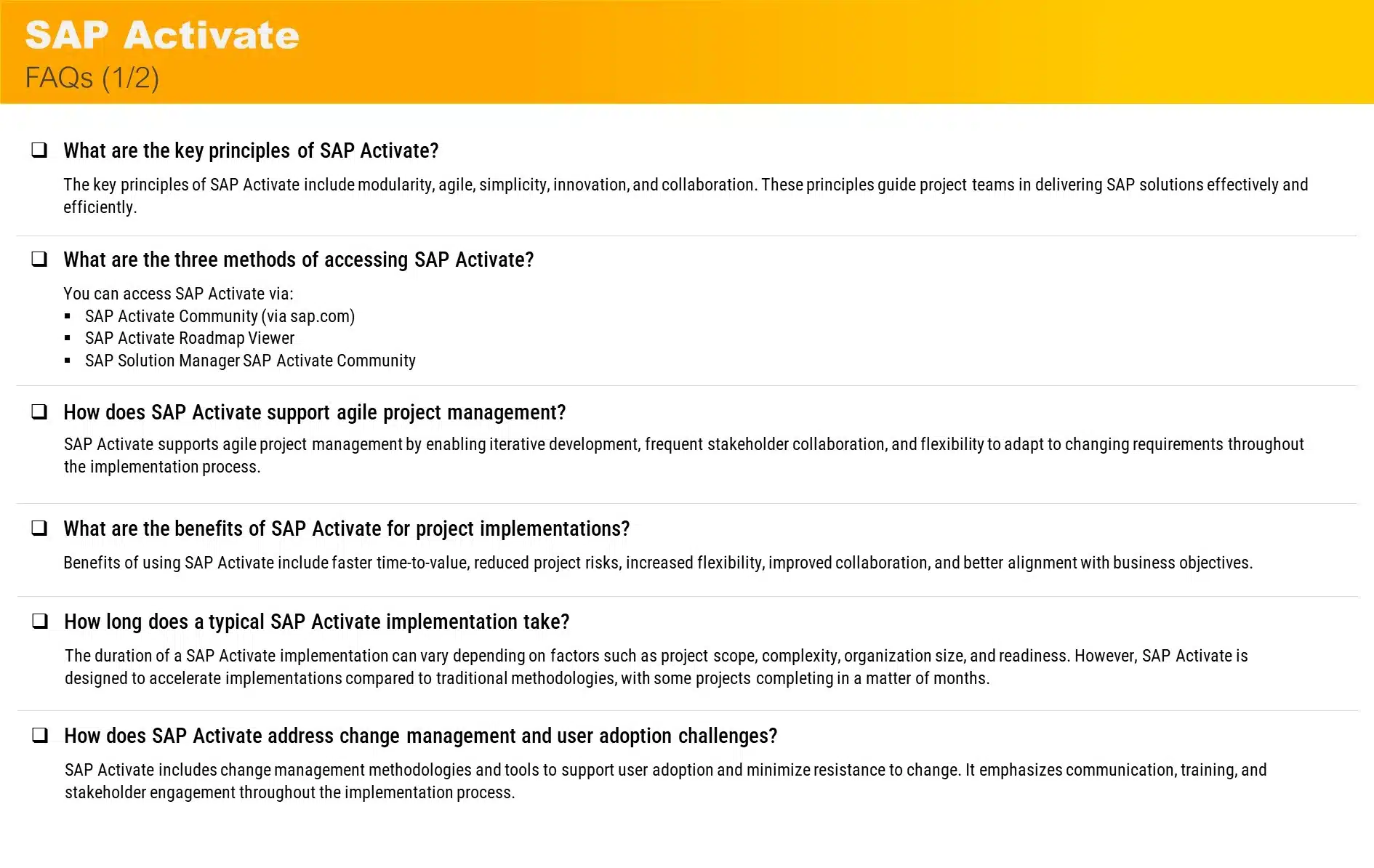 SAP Activate 4